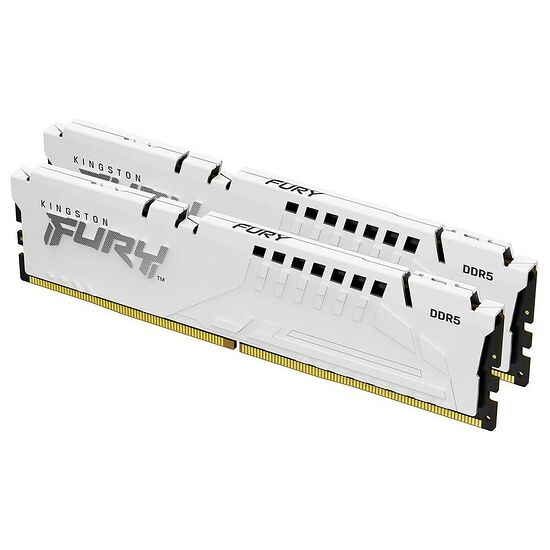 DDR5 Kingston Fury Beast Blanc - 64 Go (2 x 32 Go) 6000 MHz - CAS 30