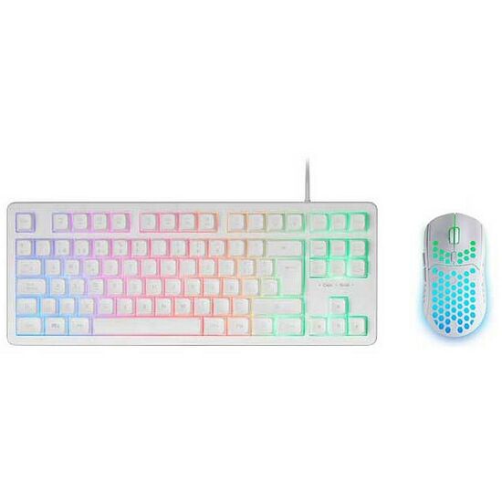 Mars Gaming TKL MK023 + Mars Gaming MMW3 - Blanc