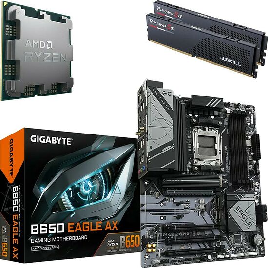 Kit évo Ryzen 7 9800X3D (Tray) + B650 EAGLE AX + 32 Go