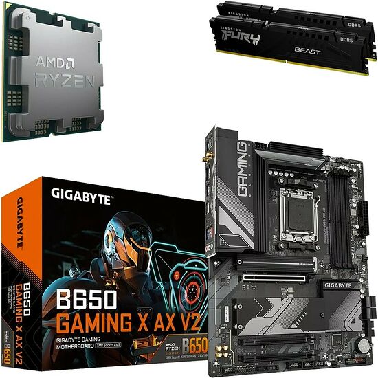 Kit évo Ryzen 7 9800X3D (Tray) + B650 GAMING X AX V2 + 32 Go