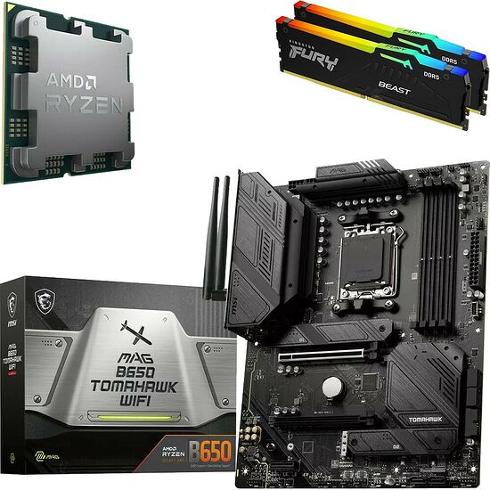 Kit évo Ryzen 7 9800X3D (Bulk) + MAG B650 TOMAHAWK WIFI + 64 Go