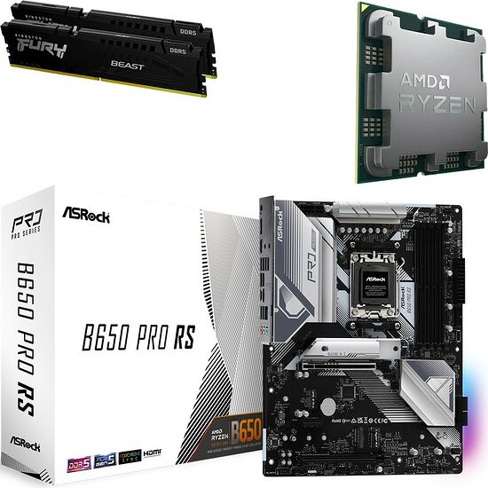 Kit évo Ryzen 7 9800X3D (Tray) + B650 PRO RS + 32 Go