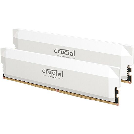 DDR5 Crucial Pro Overclocking Blanc - 32 Go (2 x 16 Go) 6000 MHz - CAS 36