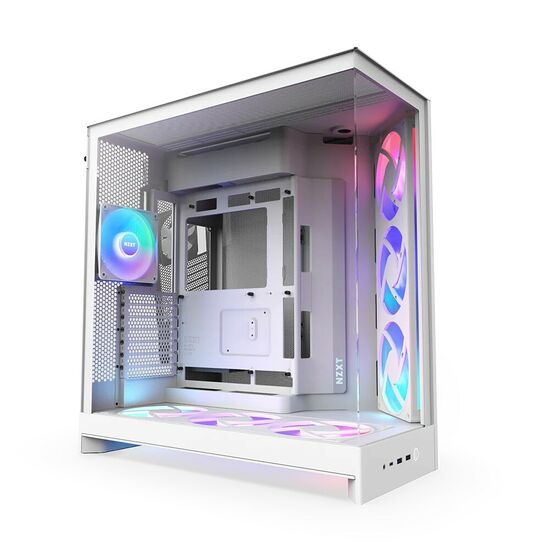NZXT H9 Flow RGB+ (2025) - Blanc