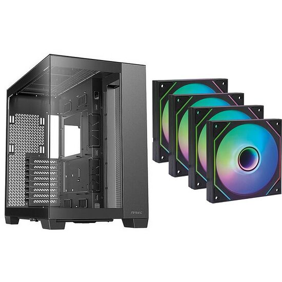 Antec C8 - Noir + 4 ventilateurs Fox Spirit LightFlow ARGB