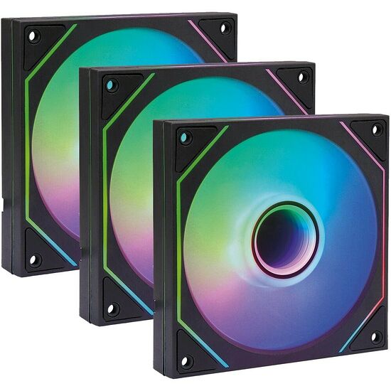 Fox Spirit Lightflow FA120R RGB - Noir (Pack de 3)