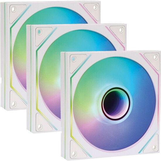 Fox Spirit Lightflow FA120 RGB - Blanc (Pack de 3)