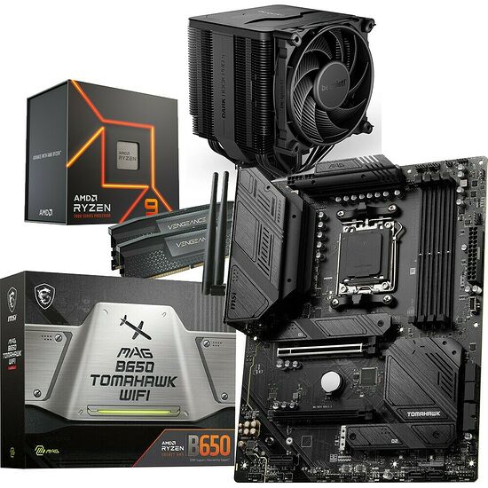 Kit évo Ryzen 9 7900X + B650 Tomahawk WIFI + Dark Rock Pro 5 + 32 Go