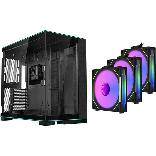 Lian Li O11D EVO RGB - Noir + 3 ventilateurs Uni Fan SL-Infinity Reverse 120