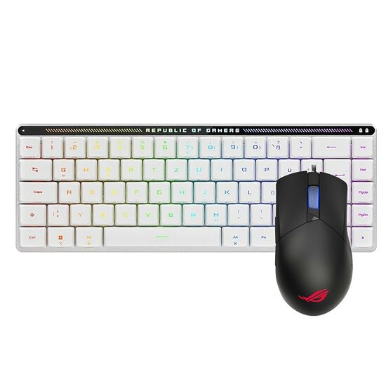 Asus ROG Falchion RX Low Profile - Blanc (AZERTY) + Asus ROG Gladius III