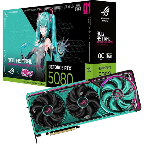Asus GeForce RTX 5080 ROG ASTRAL O16G (Hatsune Miku Edition)