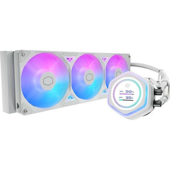 Cooler Master MasterLiquid 360 Atmos II LCD ARGB - Blanc