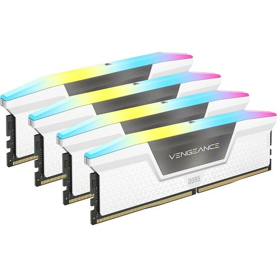 DDR5 Corsair Vengeance RGB Blanc - 32 Go (2 x 16 Go) 6000 MHz+ Kit éclairage