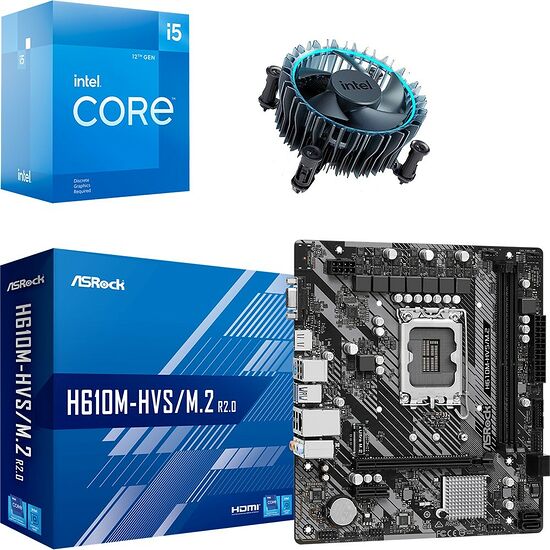Duo Intel Core i5-12400F + ASRock H610M-HVS/M.2 R2.0 DDR4