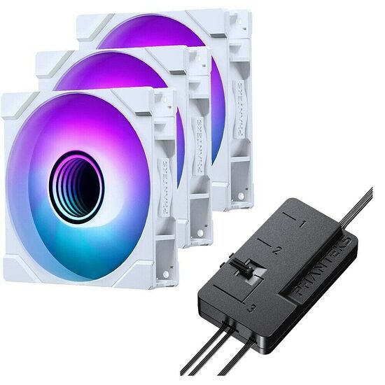 Phanteks M25G2-120 D-RGB Regular - Blanc (Pack de 3) + Contrôleur