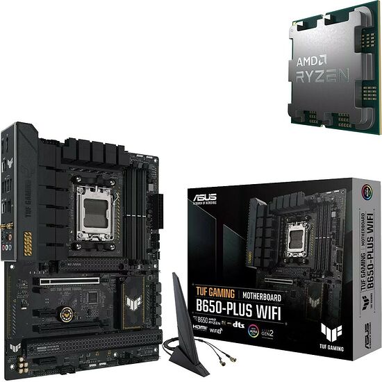 Duo AMD Ryzen 7 9800X3D (Tray) + TUF GAMING B650-PLUS WIFI
