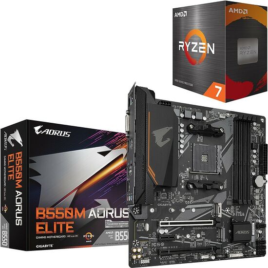 Duo AMD Ryzen 7 5800X + Gigabyte B550M AORUS ELITE