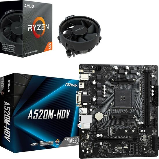 Duo AMD Ryzen 5 4500 + ASRock A520M-HDV
