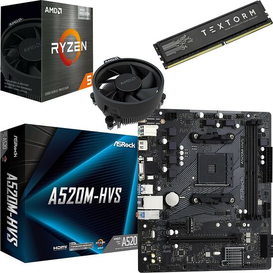 Kit évo Ryzen 5 5600GT + ASRock A520M-HVS + 16 Go