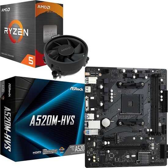 Duo AMD Ryzen 5 5500 + ASRock A520M-HVS