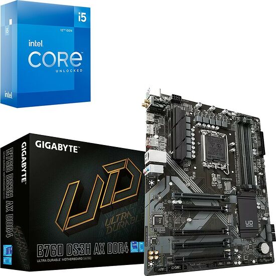 Duo Intel Core i5-12600K + GIGABYTE B760 DS3H AX DDR4