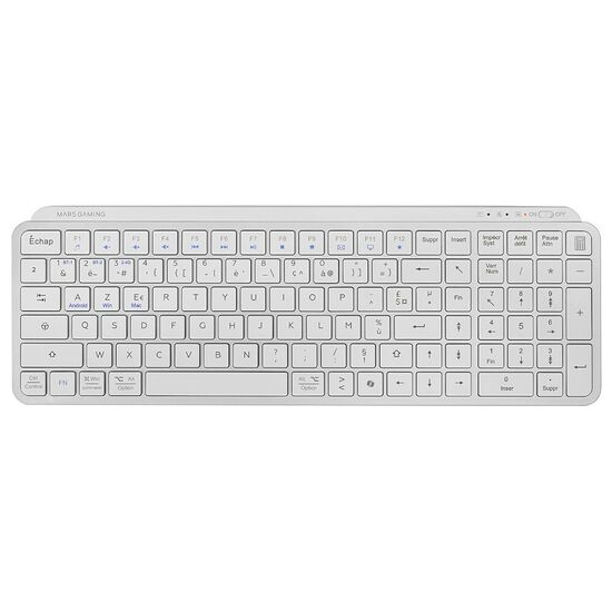 Mars Gaming MK-SILENKEYS - Blanc