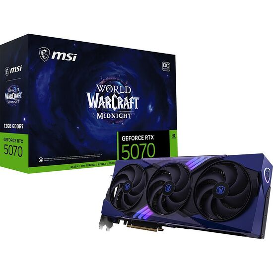 MSI GeForce RTX 5070 World of Warcraft MIDNIGHT VOID EDITION OC