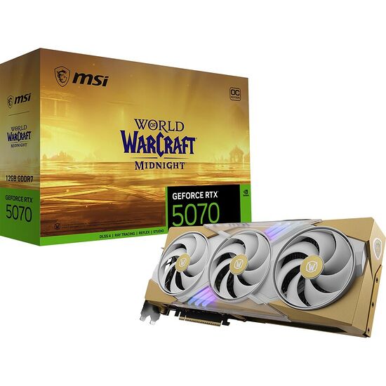 MSI GeForce RTX 5070 World of Warcraft MIDNIGHT LIGHT EDITION OC