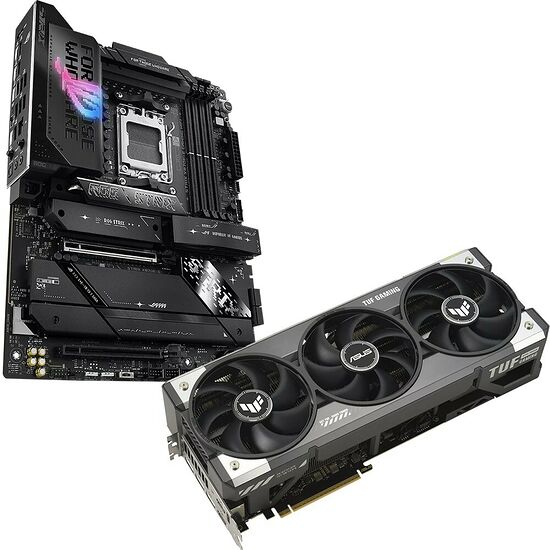 Asus GeForce RTX 5080 TUF GAMING OC + ROG STRIX X870E-E GAMING WIFI