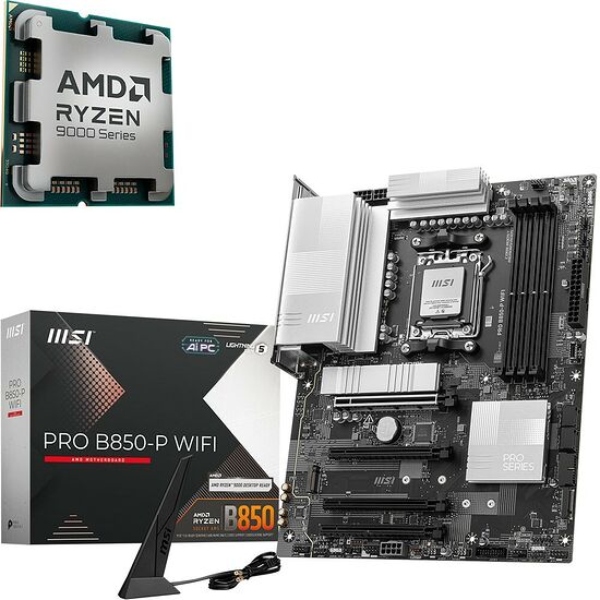 Duo AMD Ryzen 7 9850X3D (Tray) + MSI PRO B850-P WIFI