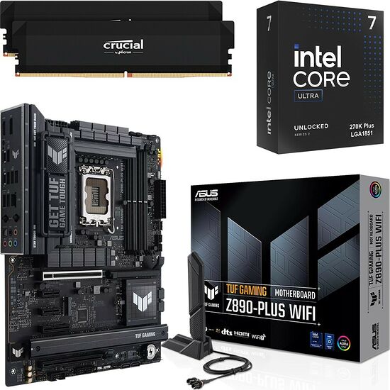 Kit évo Core Ultra 7 270K Plus + TUF GAMING Z890-PLUS WIFI + 32 Go