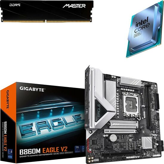 Kit évo Core Ultra 5 250KF Plus (Tray) + B860M EAGLE V2 + 16 Go