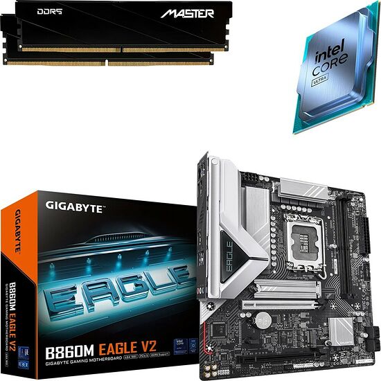 Kit évo Core Ultra 5 250KF Plus (Tray) + B860M EAGLE V2 + 32 Go