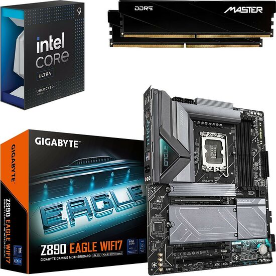Kit évo Core Ultra 9 285K + Z890 EAGLE WIFI 7 + 32 Go