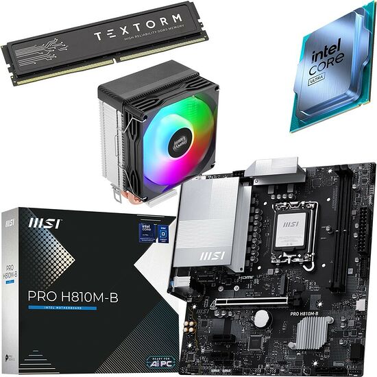 Kit évo Core Ultra 5 225 (Tray) + PRO H810M-B + MCPU-X2 + 16 Go
