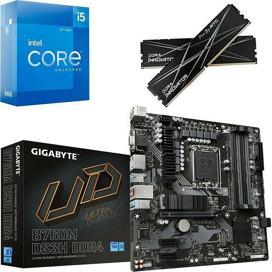 Kit évo Core i5-12600K + B760M DS3H DDR4 + 32 Go