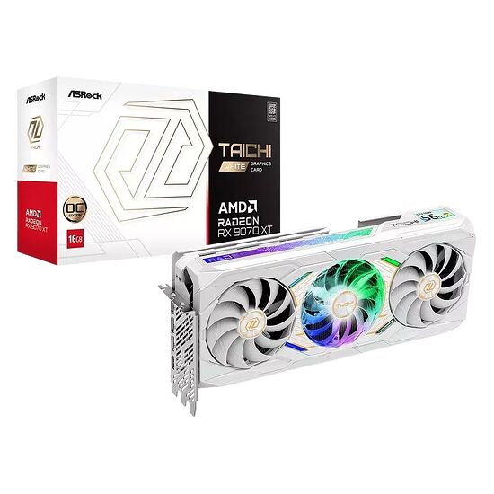 ASRock Radeon RX 9070 XT Taichi White OC