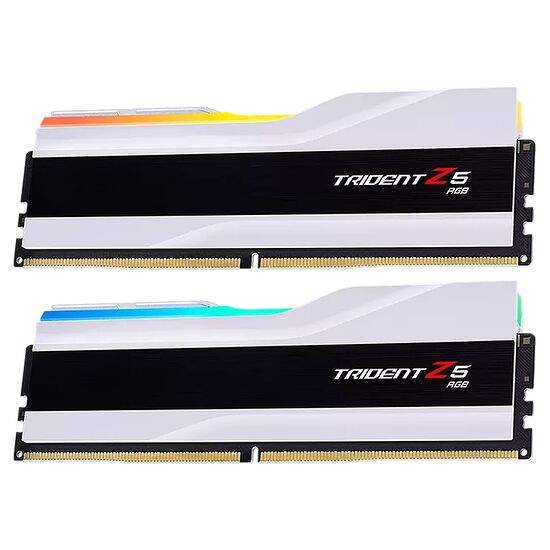 DDR5 G.Skill Trident Z5 Blanc RGB - 32 Go (2 x 16 Go) 6400 MHz - CAS 32