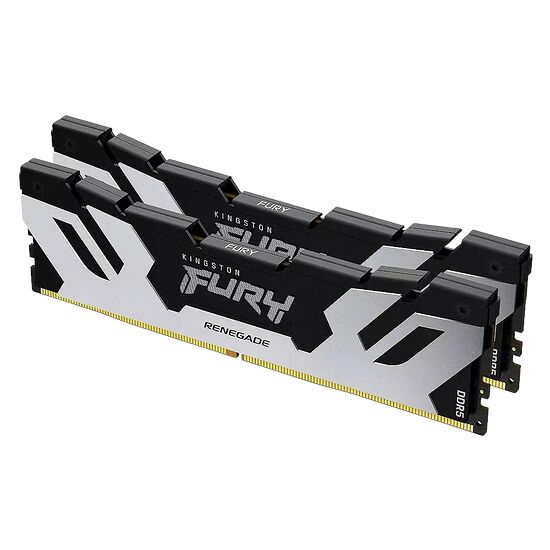 DDR5 Kingston Fury Renegade Noir/Argent - 48 Go (2 x 24 Go) - 8000 MHz - CAS 38