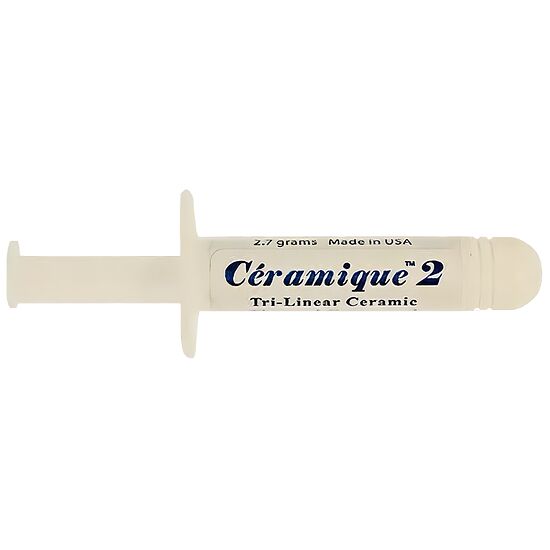 Seringue de pâte thermique Céramique 2 de Tri-Linear Ceramic, contenant 2,7 grammes.