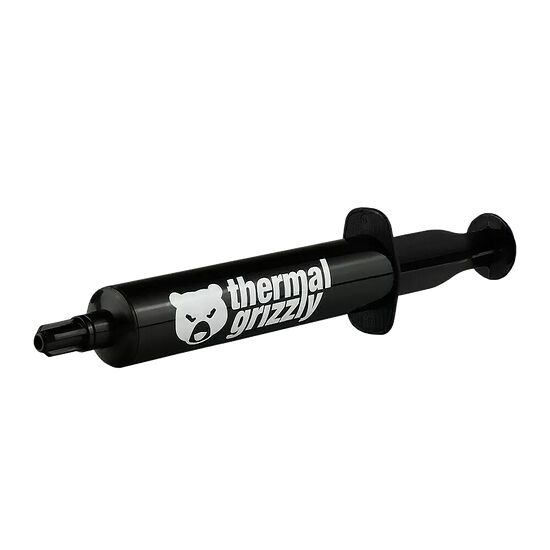 Pâte thermique Thermal Grizzly présentée dans un tube applicateur noir.