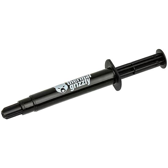 Pâte thermique Thermal Grizzly présentée dans son tube applicateur noir.