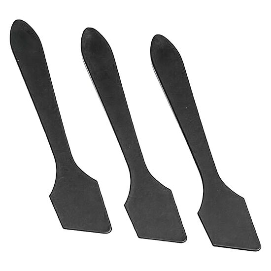 Trois pieds de rechange noirs pour support de moniteur ou d'écran.