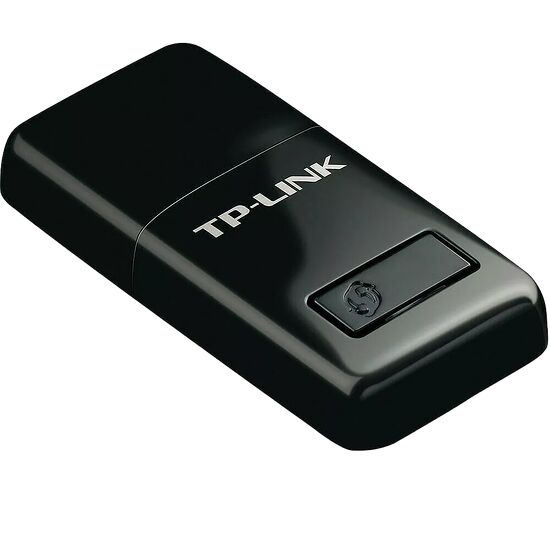 Adaptateur Wi-Fi USB noir de la marque TP-Link.