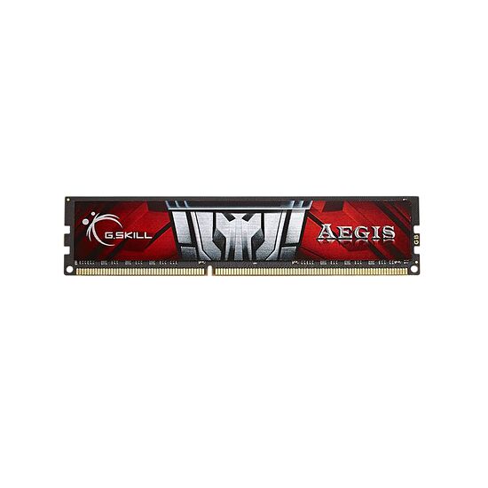 Barrette de mémoire vive G.Skill Aegis de couleur rouge et noire.