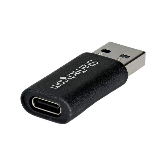 Adaptateur USB vers USB-C de la marque StarTech.com, de couleur noire.