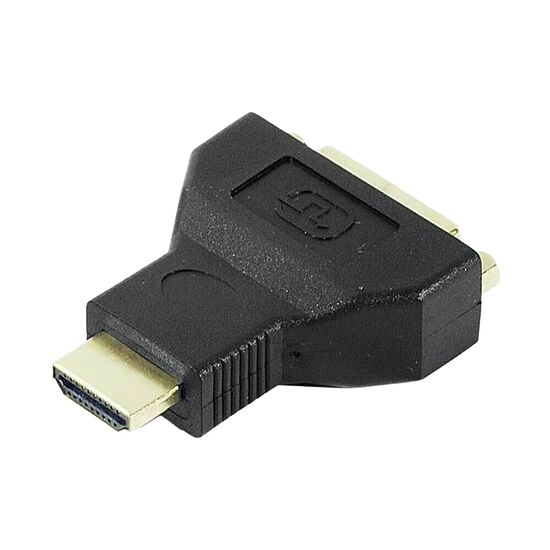 Adaptateur HDMI vers VGA de couleur noire, permettant de connecter un appareil avec une sortie HDMI vers un écran équipé d'un port VGA.