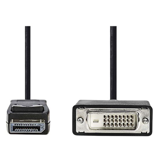 Câble adaptateur avec connecteurs VGA mâle et femelle sur fond noir.