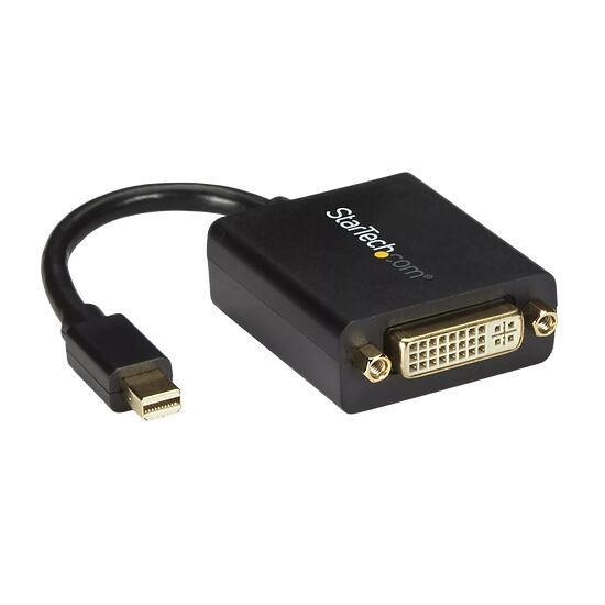 Adaptateur StarTech.com avec un connecteur DisplayPort mâle et une prise VGA femelle pour convertir le signal vidéo.