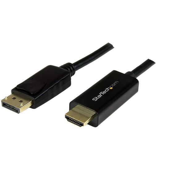 Câble adaptateur StarTech.com avec connecteurs DisplayPort et HDMI.
